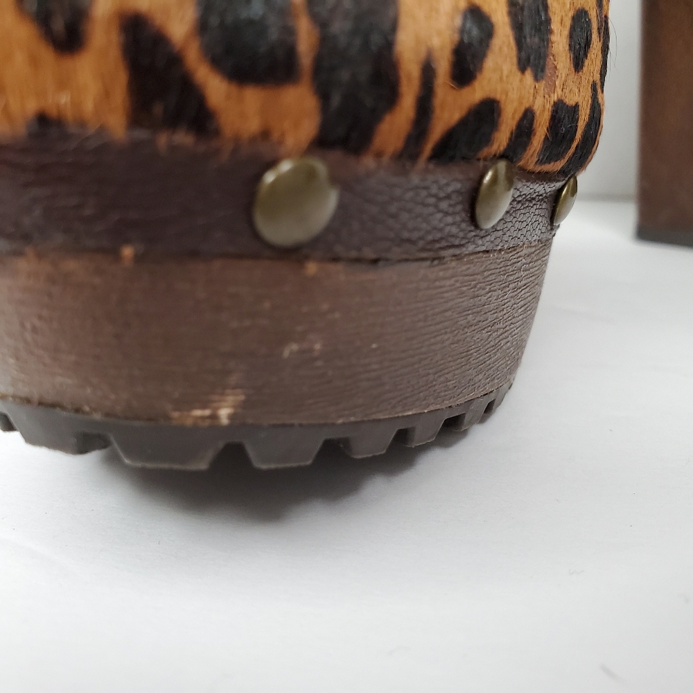 Sam Edelman Faye Clog Leopard Print Size 8 - image 8